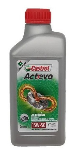Óleo Castrol 15w50 4t Actevo Actibond Semissintético 1 L