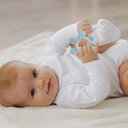 Mordedor De Silicona Sin Bpa For Bebés - Cepillo De Dientes