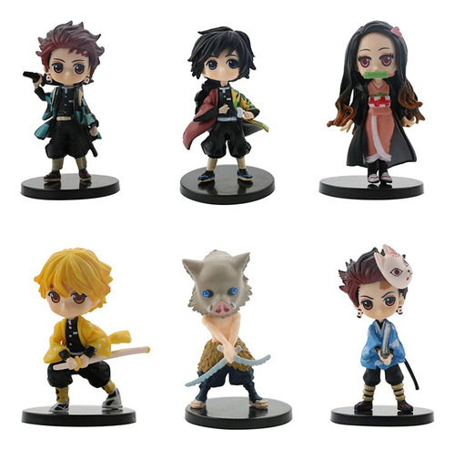 Demon Slayer Anime Collection Mini Figuras Hay 6 Estilos