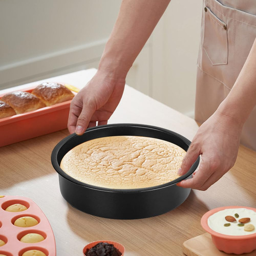 Platos De Acero Negro No Adherentes Para Brownies, Pasteles.