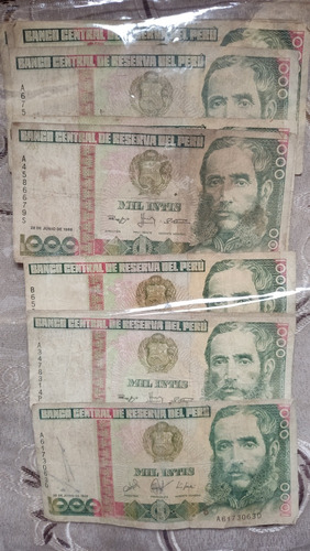 Billetes De Colección / Mil Intis 