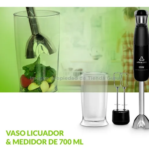 Licuadora De Mano Mixer Minipimer Ultracomb 1200w Lm2515 4.149