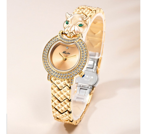 Missfox Reloj De Cuarzo Elegante Con Forma De Leopardo Para