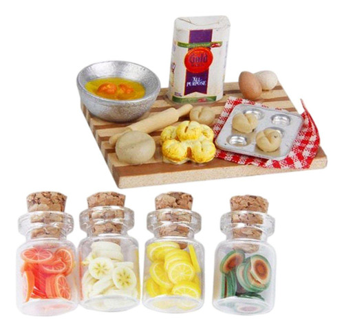 Botella De Accesorios De Cocina En Miniatura De Casa De