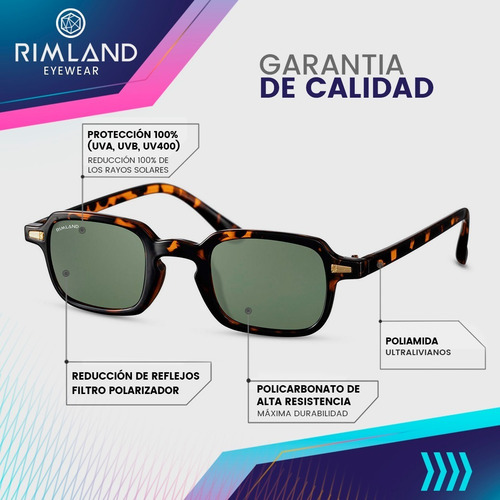 Imagen 4 de 6 de Anteojos Lentes De Sol Rimland Niza