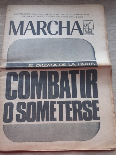 Semanario Marcha 8 De Junio De 1973 - Nº 1646