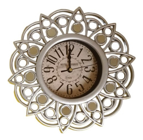 Reloj De Pared Moderno Con Espejos 25cm Sala/comedor