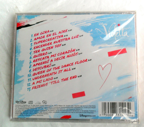 Violetta - Gira Mi Canción : Lote X 4 Cds Disney Nuevos