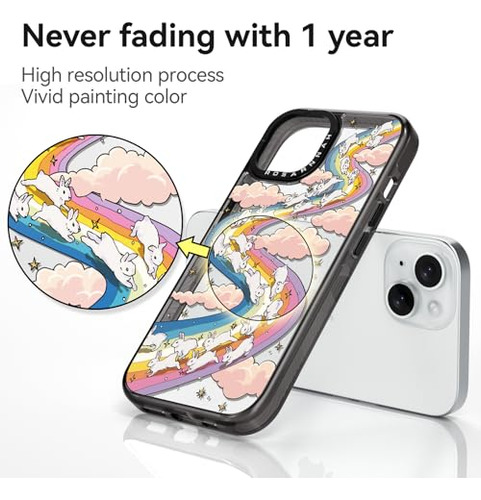 Funda Para iPhone 15 Negro 6.1puLG Durable Shockproof Materi