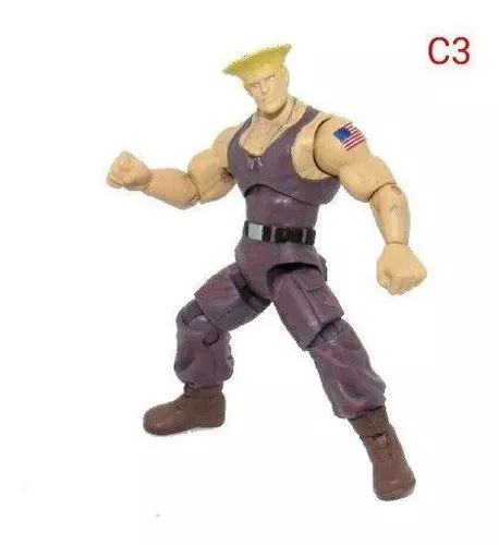 Super-herói Boneco Guile do Street Fighter