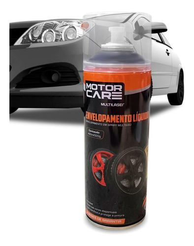 Spray De Envelopamento Líquido 400ml Preto Fosco Multi-uso