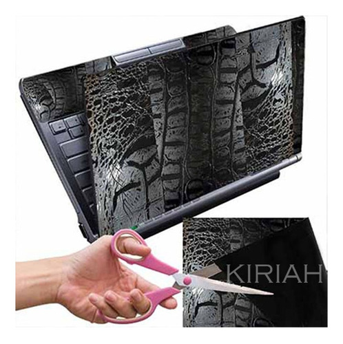 Simil Cocodrilo Texturado Negro Skin Tablet Notebook 50x50cm