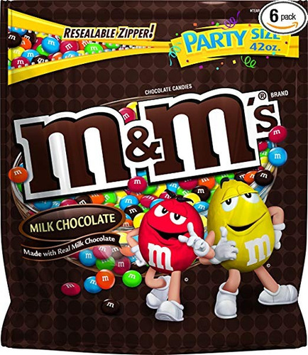 M & M Dulces De Leche De Chocolate, 42 Onzas (paquete De 6)