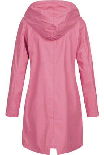 Chamarra Impermeable De Talla Grande Para Mujer E Con Capuch