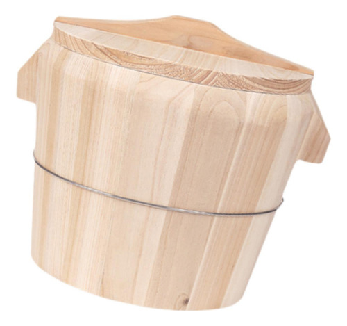 Cubo De Arroz Humeante De Madera, Recipiente Diámetro 21cm