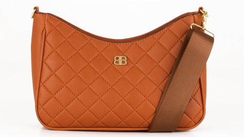 Bolsa Feminina Be Forever Casual 2 Cores Cor Laranja Desenho do tecido Liso