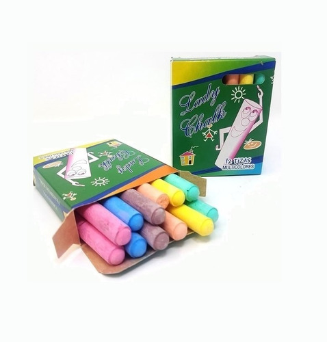 Tiza Lady Chalk Color X 12 X2 Unidades