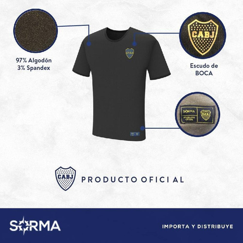 Imagen 2 de 7 de Remera Boca Juniors Licencia Oficial