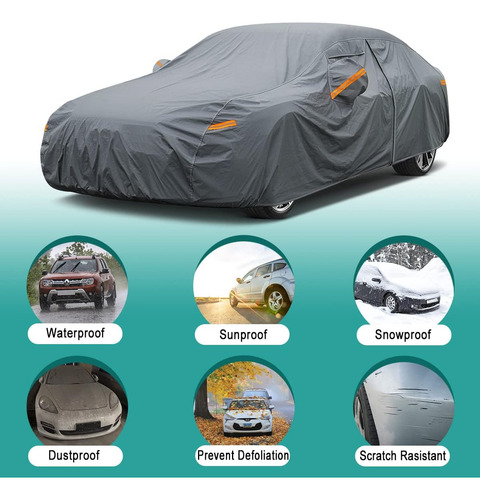 Cubierta Para Automóvil De 16 Capas, Impermeable Par_9615655