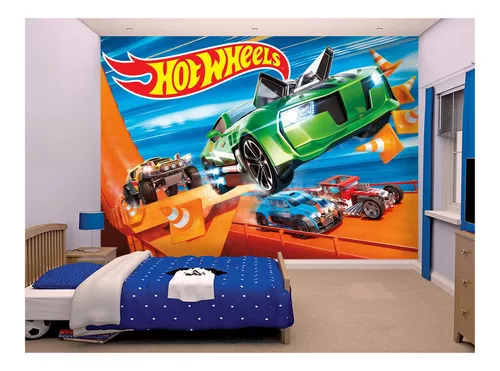 Quadro Carro Carrinho Hot Wheels Corrida Quarto Menino