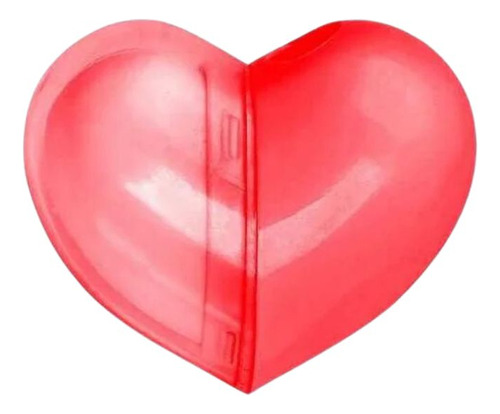 Apontador Com Depósito E Borracha Love Heart Vermelho Molin