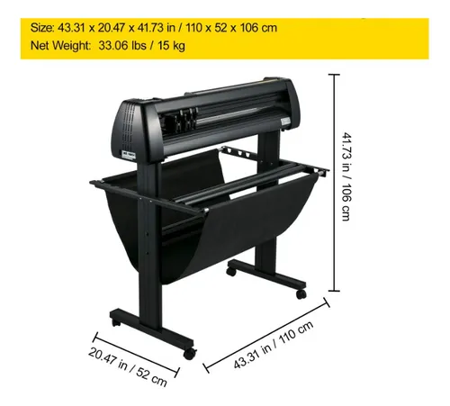 Cortadora De Vinilo Papel Plotter Singmaster 87cm