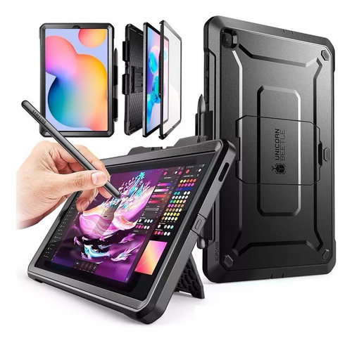 Case 360° Supcase Para Galaxy Tab S6 Lite P613 P619 C/apoyo 