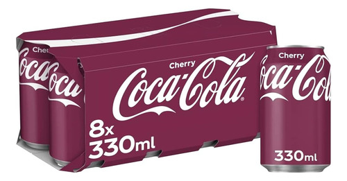 Kit C/ 8und Coca Cola U.s.a  Cherry (cereja) 330ml