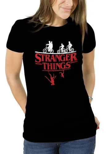 Polera stranger things mujer hot sale
