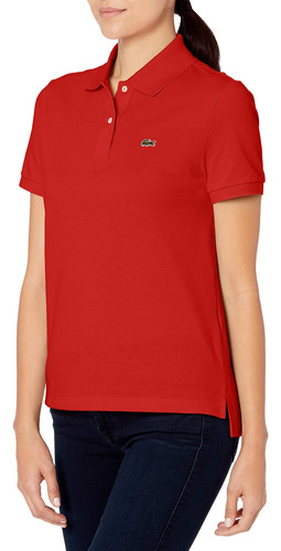 Lacoste Mujer Classic Fit Short Sleeve Pet B08b7d3r1c_290324