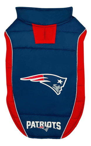 Chaleco Acolchado Nfl New England Patriots Para Perros Y E Y