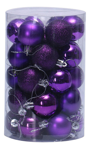 N1 34 Piezas Bolas De Decoración De Árbol De Navidad 4cm