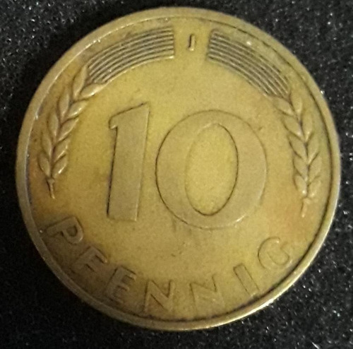 Moeda 10 Pfennig Ano 1949 Alemanha