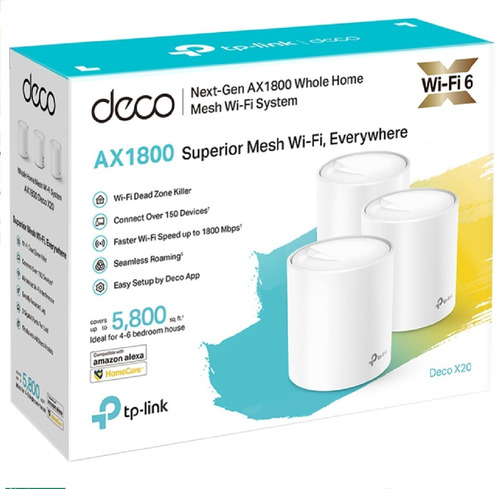 Router Tp-link Deco X20 Wifi 6 Mesh Wifi Ax1800 Pack De 3