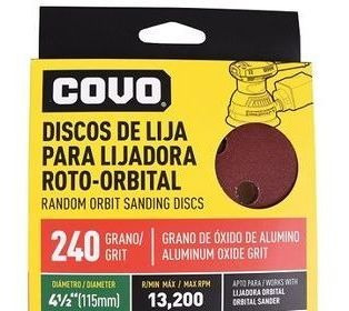 Disco De Lija Para Lijadora Roto-orbital 240grano Covo