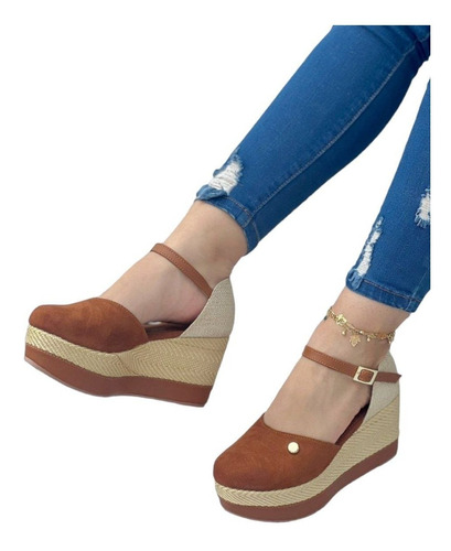 Sandalia Plataforma Casual Mujer 35 Al 40