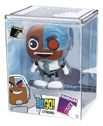 Boneco Jovens Titãs Cyborg Teen Titans Go! Fandom Box 