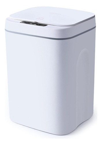 Lixeira 12l Automática Inteligente Usb Cozinha Banheiro Cor Branco