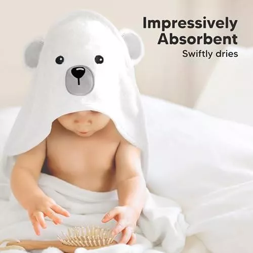 KeaBabies Toalla con capucha para bebé, toalla de viscosa de bambú, toalla  de bambú orgánico, toallas para bebés, toalla grande con capucha - Toalla