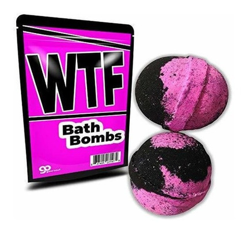 Wtf Bath Bombs - Xl Bath Fizzers Para Mujeres - Gigante, Ros