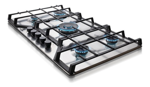 Imagen 3 de 3 de Encimera Indurama Egi-905ai A Gas 5 Quemadores 90cm Gris