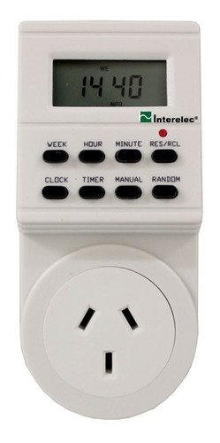 Timer Programable Temporizador 24hs Digital Interelec