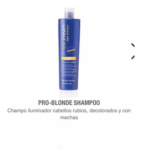 Shampoo Y Mascarilla Pro Blonde 1000 Ml Inebrya