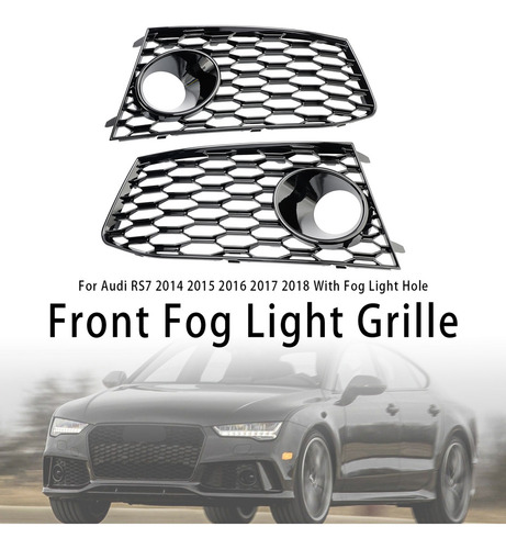 Par De Cubiertas De Parrilla Delantera For Audi Rs7 14-18