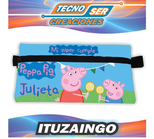 Cartucheras Kitty Impresa 2 Caras Personalizadas Souvenir