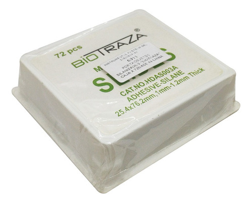 Portaobjetos Silanizados Caja X 72u
