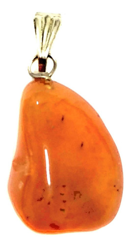 Pingente Prateado De Jaspe Vermelho Natural Cristal Pedra