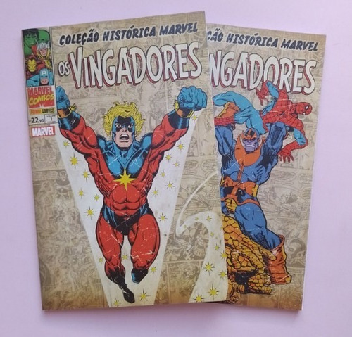Hqs Coleção Histórica Marvel - Vingadores - Vol 1 E 2