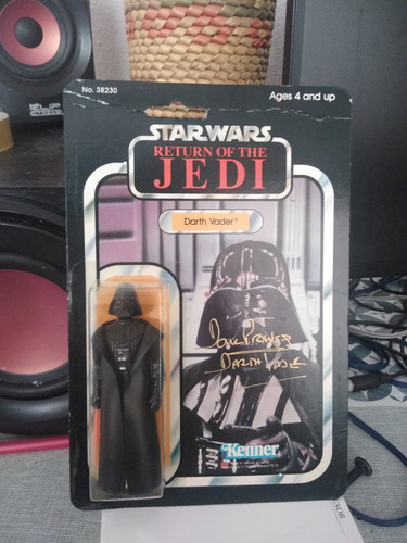 Star Wars Darth Vader 1983 Vintage Autógrafo Dave Prowse (Usado)