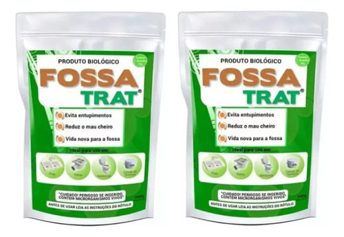 2 Limpador Biológico Fossa Caixa De Gordura Fossa Trat 100g